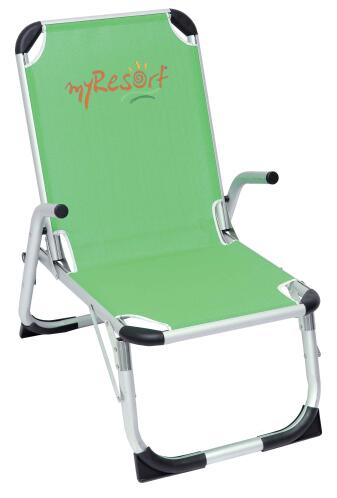 MyResort Καρέκλα Παραλίας Αλουμινίου Ψηλή Πλάτη Λαχανί