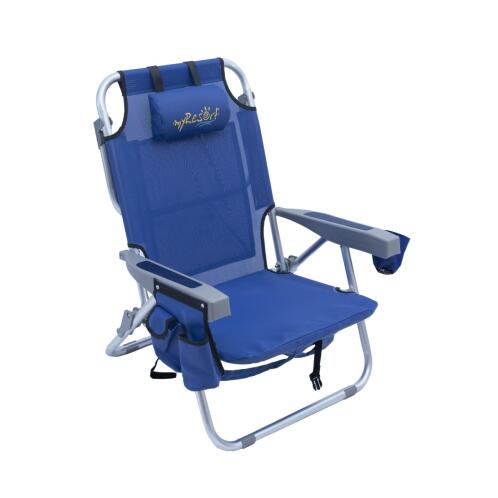 myResort Καρέκλα Παραλίας Αλουμινίου Μπλε με Μπράτσα