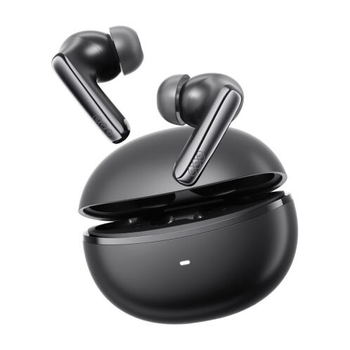 QCY Melobuds N70i ANC Black - 56db ANC TWS Hi-Res Earbuds LDAC BT 6.0 IPX5 Wireless charge 50h