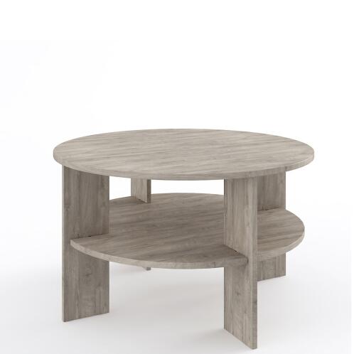 ARTELIBRE Τραπεζάκι Σαλονιού ΗΣΙΟΝΗ Γκρι Δρυς 90x90x43cm