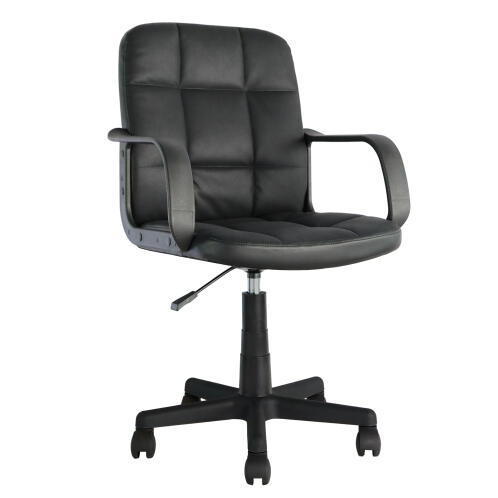 Arte Libre Καρέκλα Γραφείου Ύφασμα PVC 56x57x85-97cm Aspis Μαύρο