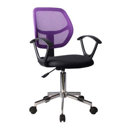 ARTELIBRE Καρέκλα Γραφείου EVERLY Μοβ/Μαύρο Mesh 56x53.5x100cm