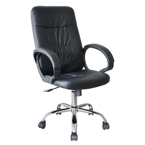 ARTELIBRE Καρέκλα Γραφείου Διευθυντή RUTH Μαύρο PVC 64x55x120cm