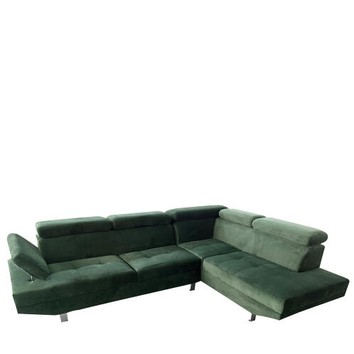 ARTELIBRE Καναπές Γωνιακός OZMA Πράσινο Ύφασμα 254x160x70cm