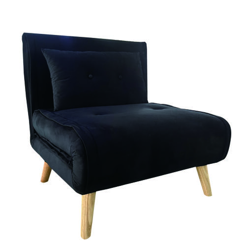 ARTELIBRE Πολυθρόνα ALFHARD Μαύρο Ύφασμα 77x80x79cm