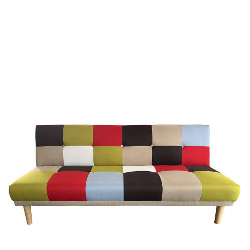 ARTELIBRE Καναπές Κρεβάτι Τριθέσιος SELKIE Πολύχρωμο Ύφασμα 180x80x75cm
