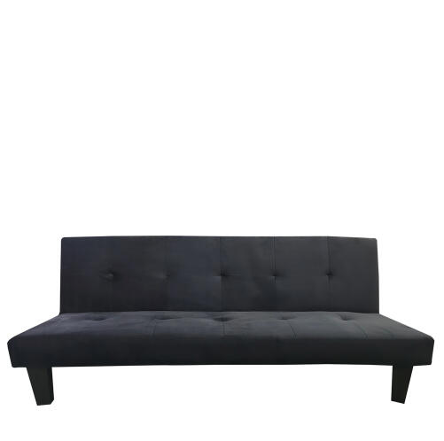 ARTELIBRE Καναπές Κρεβάτι Τριθέσιος NAHELE Μαύρο Ύφασμα 179x82.5x78cm