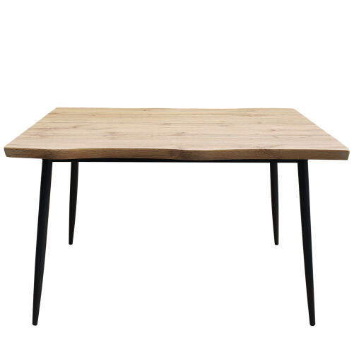 ARTELIBRE Τραπέζι Τραπεζαρίας AMADORA Φυσικό/Μαύρο Μοριοσανίδα/PVC/Μέταλλο 120x80x75cm