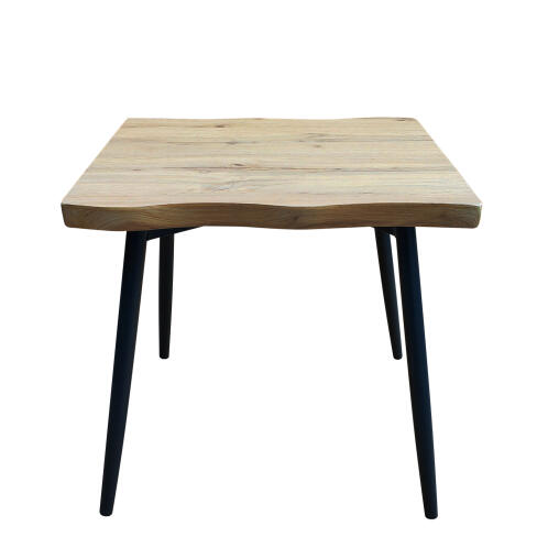 ARTELIBRE Τραπεζάκι Σαλονιού ALMADA Φυσικό/Μαύρο Μοριοσανίδα/Μέταλλο 60x60x45cm