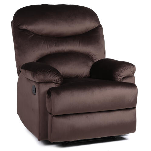 ARTELIBRE Πολυθρόνα Ανακλινόμενη NASHIRA Καφέ Βελούδο 88x90x99cm