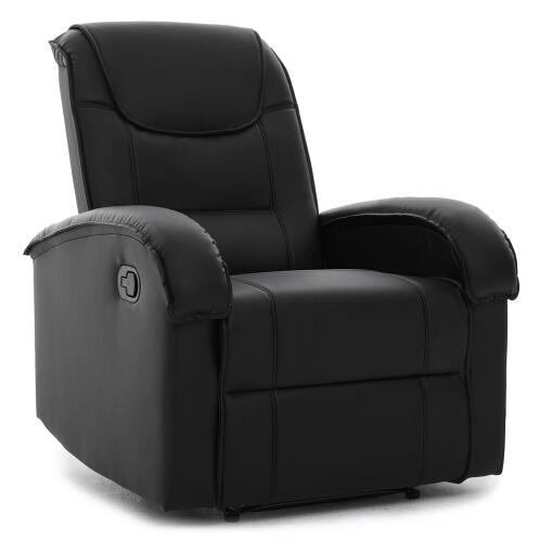 ARTELIBRE Πολυθρόνα Ανακλινόμενη CELAENO Μαύρο PU 80x96x97cm