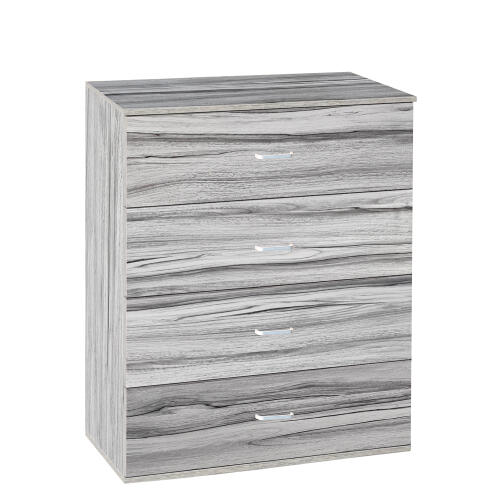 ARTELIBRE Συρταριέρα WHITBY Γκρι Μοριοσανίδα/Μελαμίνη 80x40x100cm