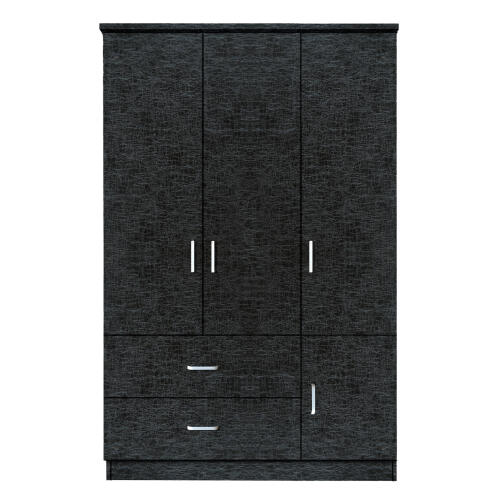 ARTELIBRE Ντουλάπα TUBEROSA Μαύρο Μοριοσανίδα 120x50x180cm