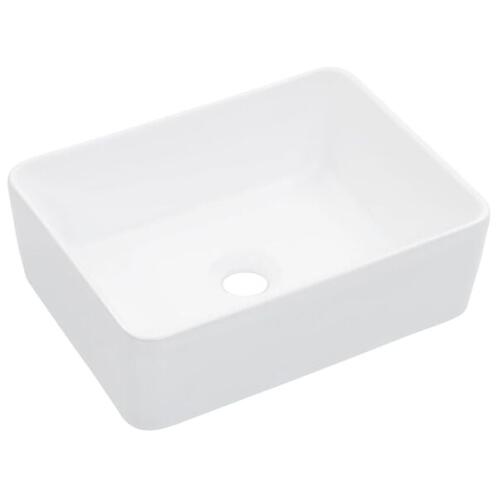 vidaXL Νιπτήρας Λευκός 40 x 30 x 13 εκ. Κεραμικός 143919