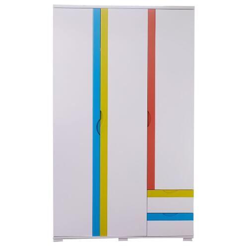 ArteLibre Ντουλάπα Τρίφυλλη SWIFT Mdf χρωματιστή 120x58x200cm