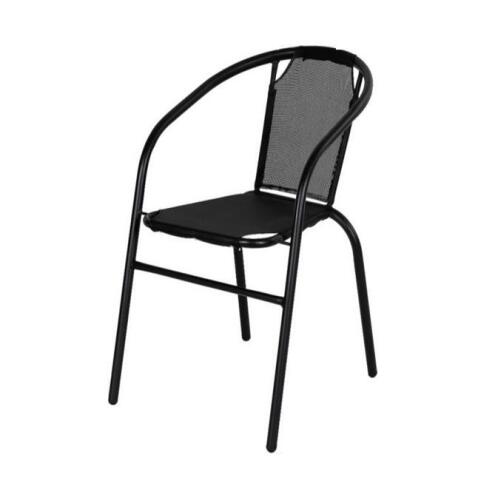 ArteLibre Πολυθρόνα Μεταλλική Moon Μαύρο 53x58x74cm