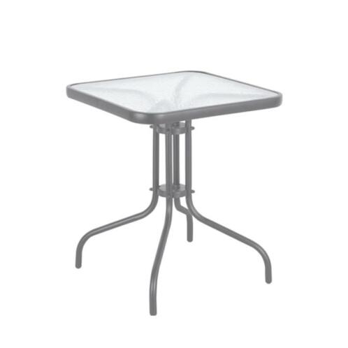 ArteLibre Τραπέζι Μεταλλικό Mars Γκρι 70x70x70cm