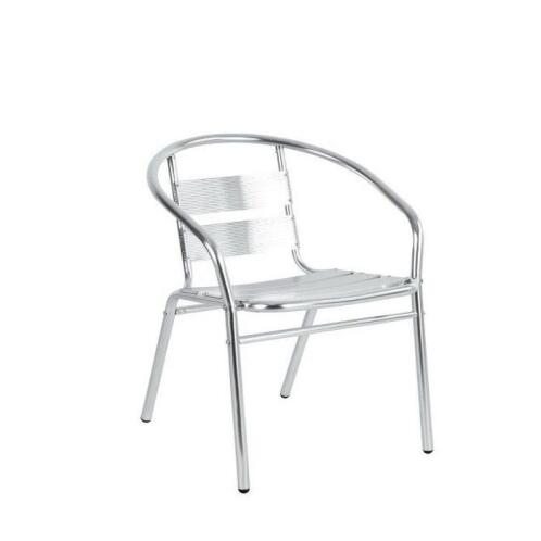 ArteLibre Πολυθρόνα Αλουμινίου Titan 54x56x74cm Ασημί