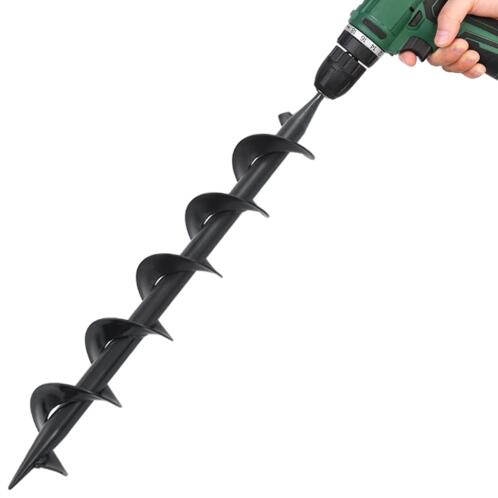 vidaXL Ατσάλινη Μύτη Τρυπανιού Auger 75x600 mm 145257