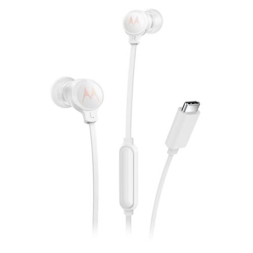 Motorola Earbuds 3C-S Λευκά In ear ακουστικά ψείρες handsfree με καλώδιο 1.2μ.