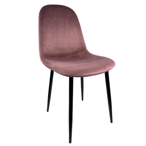 Arte Libre Καρέκλα Τραπεζαρίας Βελούδο Μέταλλο 53x44x86cm Toukan Σάπιο Μήλο Μαύρο