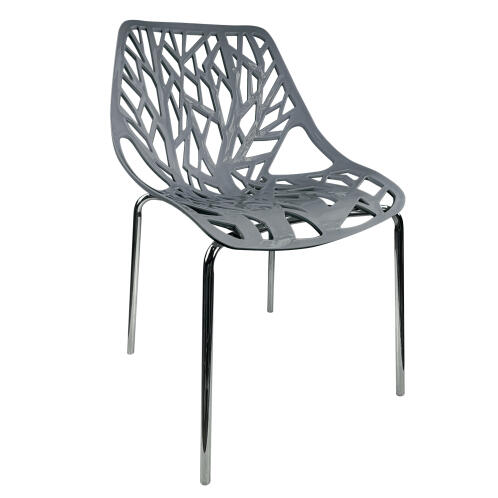 Arte Libre Καρέκλα Τραπεζαρίας PP Μέταλλο 54x57x81cm Hartman Γκρι
