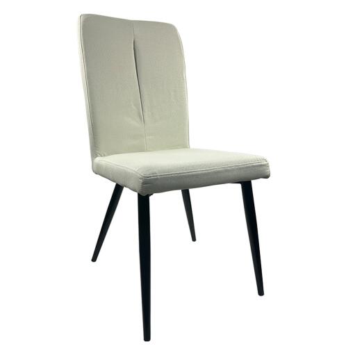 ARTELIBRE Καρέκλα Τραπεζαρίας FANDANGO Μπεζ/Μαύρο Ύφασμα/Μέταλλο 43x56x97cm