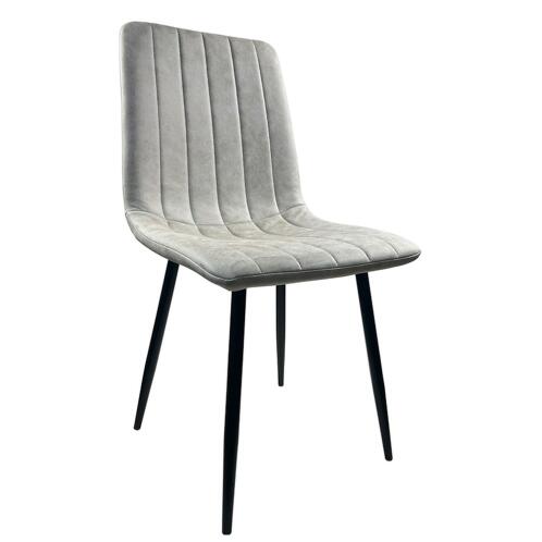 ARTELIBRE Καρέκλα Τραπεζαρίας YUCARIA Μπεζ/Μαύρο PU/Μέταλλο 44x55x86cm