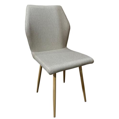 ARTELIBRE Καρέκλα Τραπεζαρίας LAGOA Ανοιχτό Καφέ/Φυσικό Ύφασμα/Μέταλλο 46x57x86cm