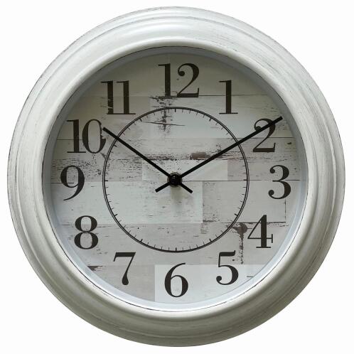 ArteLibre Ρολόι Τοίχου Λευκό Πλαστικό Φ30.5x4.4cm