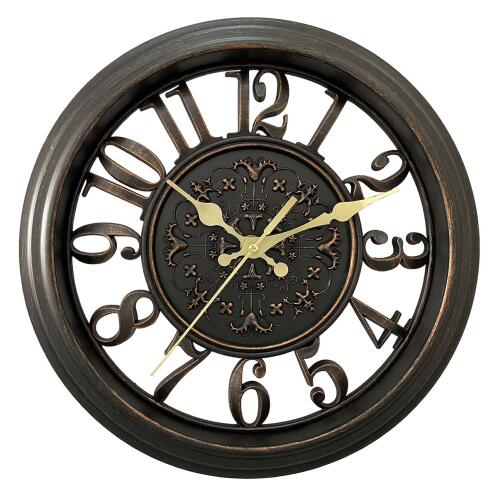 ArteLibre Ρολόι Τοίχου Μαύρο Πλαστικό Φ27.8x4.1cm