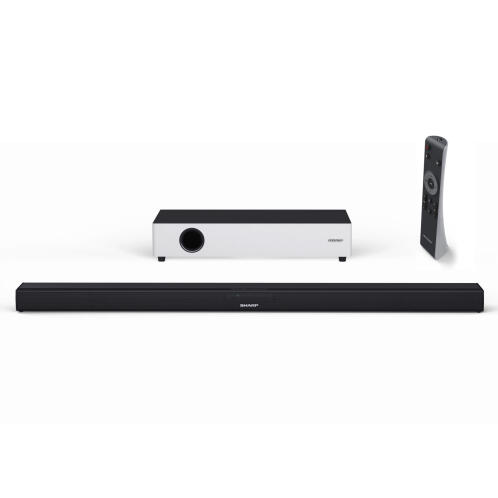 Sharp Ηχόμπαρα 2.1 Ultra Slim με Επίπεδο Ασύρματο Subwoofer HTSBW160