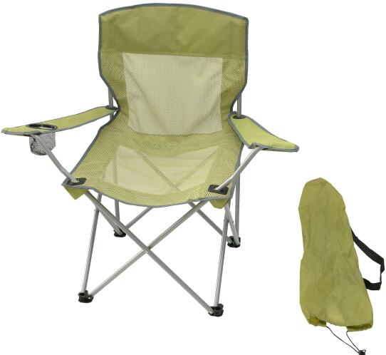 Campus πολυθρόνα πτυσσόμενη λαχανί μπράτσα και θήκη ποτηριου polyester