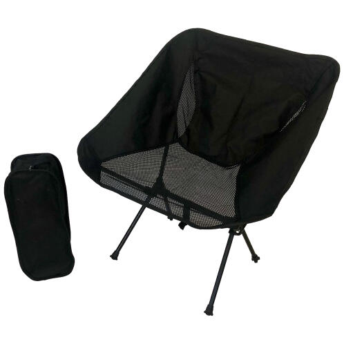 Campus Πολυθρόνα πτυσσόμενη, μεταλλική, μαύρη