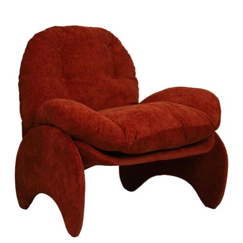 ARTELIBRE Πολυθρόνα ANANKE Πορτοκαλί Ύφασμα/Μέταλλο/Ξύλο 85x78x84cm