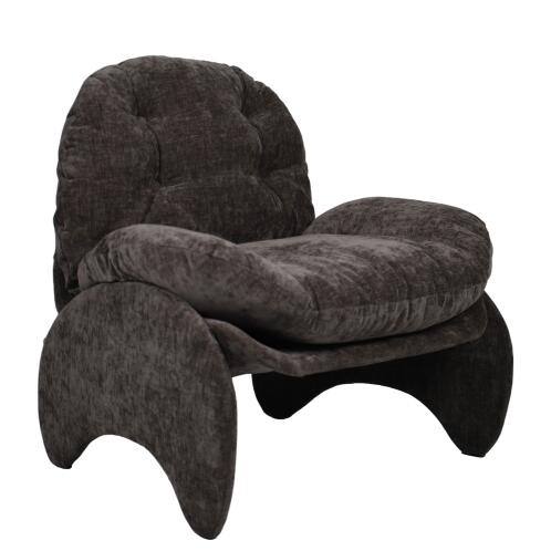 ARTELIBRE Πολυθρόνα ANANKE Γκρι Ύφασμα/Μέταλλο/Ξύλο 85x78x84cm