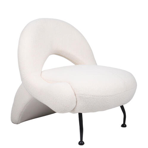 ARTELIBRE Πολυθρόνα PASIPHAE Μπεζ Ύφασμα/Μέταλλο/Ξύλο 80x86x80cm