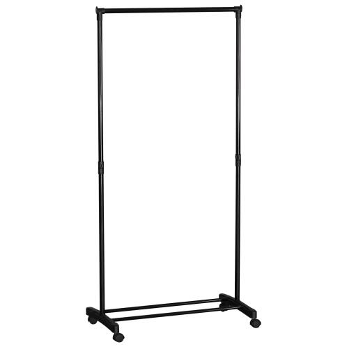 ARTELIBRE Κρεμάστρα Δαπέδου SMITH Τροχήλατη Μαύρο Μέταλλο 74.5x41.5x157cm