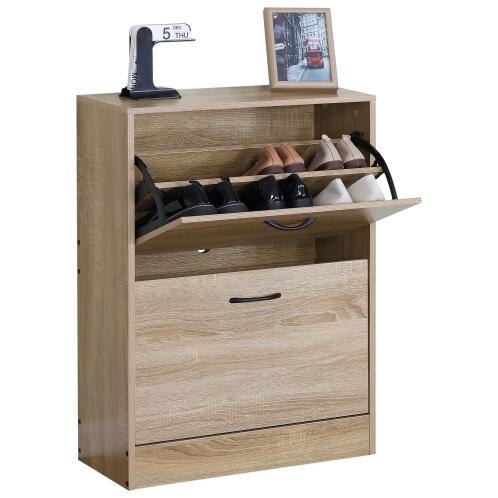 ARTELIBRE Παπουτσοθήκη BRANTLEY Δρυς Μοριοσανίδα 60x24x81cm