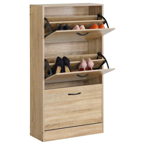 ARTELIBRE Παπουτσοθήκη BRANTLEY Δρυς Μοριοσανίδα 60x24x116cm