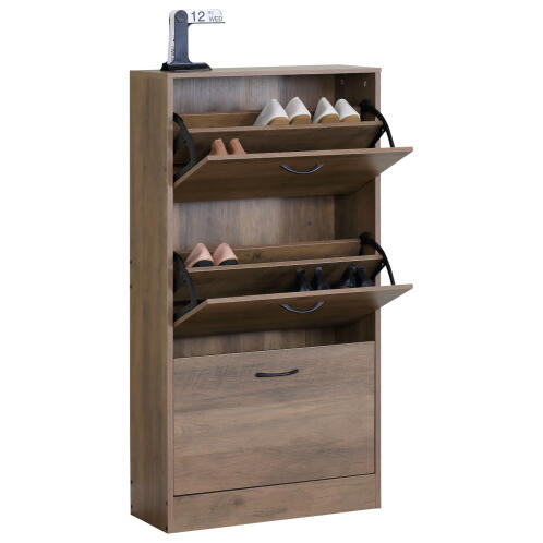 ARTELIBRE Παπουτσοθήκη BRANTLEY Elm Wood Μοριοσανίδα 60x24x116cm