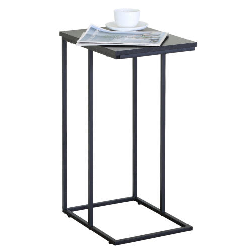 ARTELIBRE Βοηθητικό Τραπεζάκι TRENTON Μαύρο Μάρμαρο Μοριοσανίδα/Μέταλλο 40x30x66cm