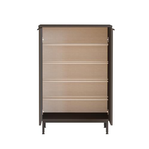 Arte Libre Παπουτσοθήκη Bute Μοριοσανίδα Μελαμίνη 105.6x35.5x72cm Ανθρακί