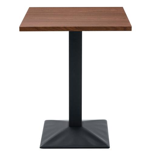 ARTELIBRE Τραπέζι Τραπεζαρίας BROOKWYN Καρυδί/Μαύρο Μέταλλο/Μοριοσανίδα 60x60x74cm