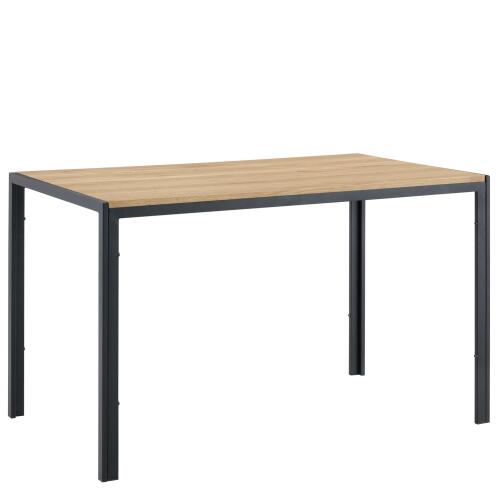 ARTELIBRE Τραπέζι Τραπεζαρίας CRESTMERE Sonoma/Μαύρο Μέταλλο/Μοριοσανίδα 120x70x75cm