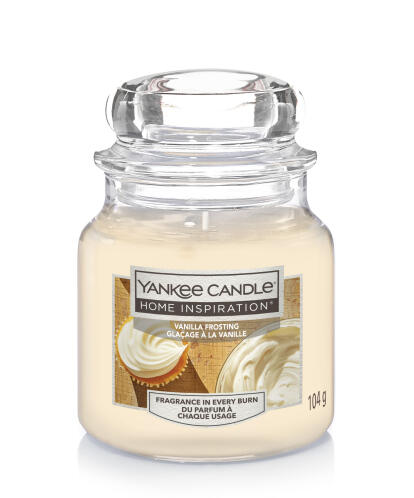 Yankee Candle Home Inspiration Αρωματικό κερί σε γυάλινο δοχείο Vanilla Frosting 104gr - 1648279E