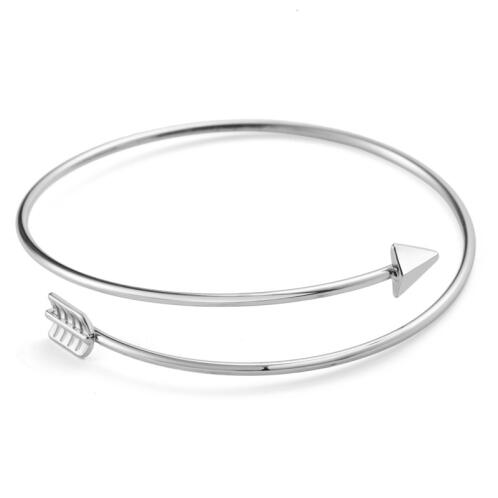 Philip Jones Βραχιόλι σε Σχήμα Τόξου Χρώματος Ασημί