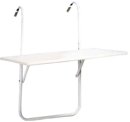 Campus Τραπέζι Πτυσσόμενο Αλουμινίου Για Μικρούς Χώρους Κρεμαστό 61x42.5x42.5cm 171-4247Α Λευκό