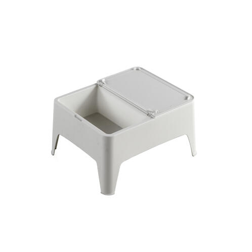 Velco Τραπεζάκι Παραλίας με Αποθηκευτικό Χώρο Λευκό