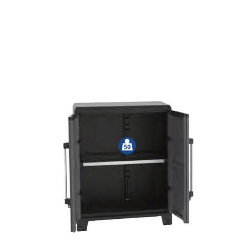 Terry Ντουλάπα Transforming Pro 2 78Χ43,6Χ101,6εκ Γκρι Μαύρο